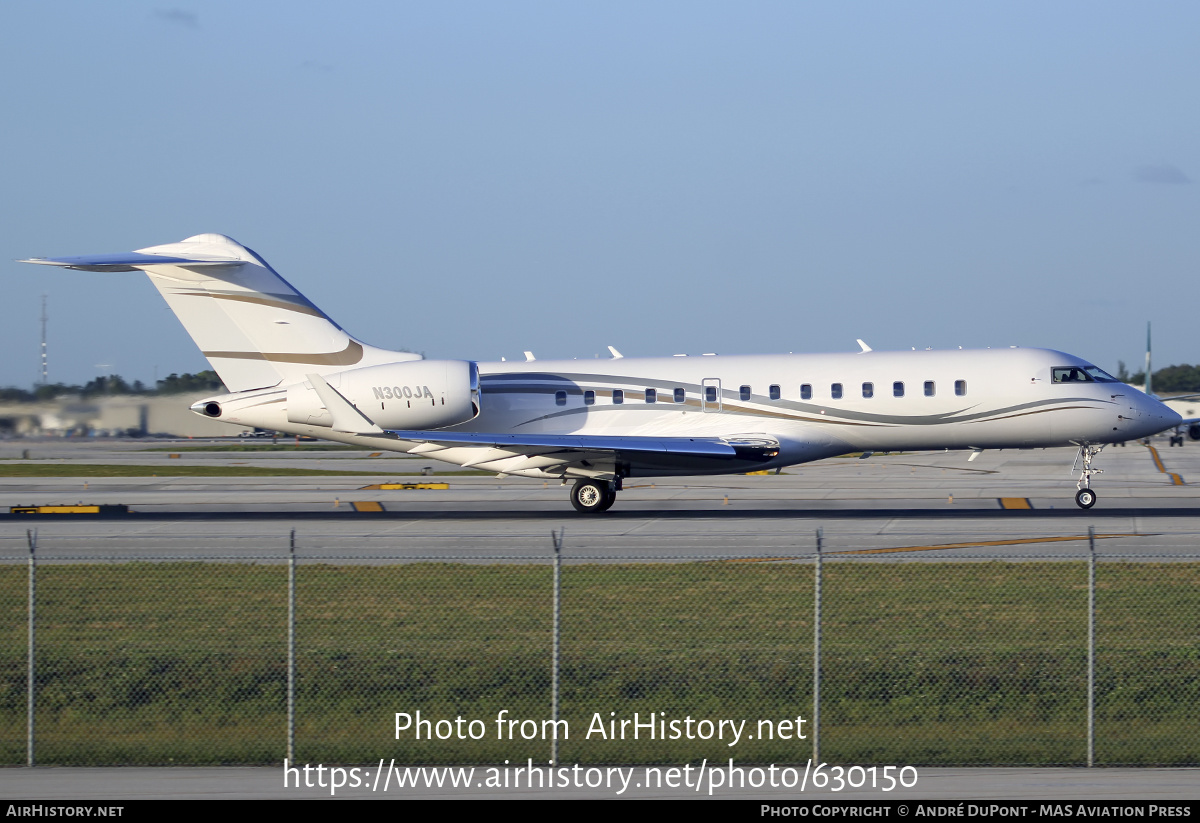 Aircraft Photo of N300JA | Bombardier Global 6000 (BD-700-1A10) | AirHistory.net #630150