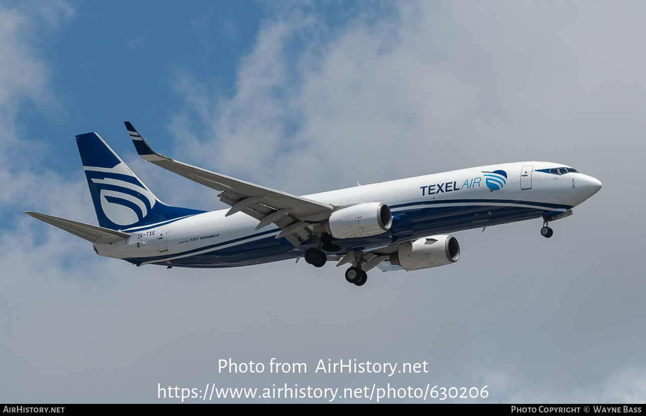 Aircraft Photo of ZK-TXE | Boeing 737-8B5(BCF) | Texel Air | AirHistory.net #630206