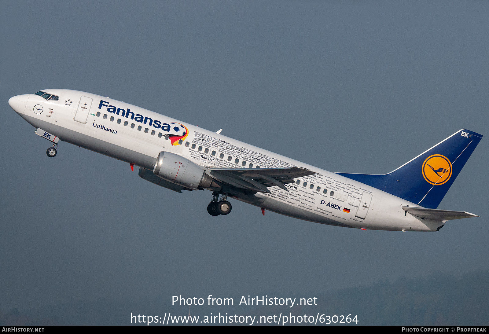 Aircraft Photo of D-ABEK | Boeing 737-330 | Lufthansa | AirHistory.net #630264