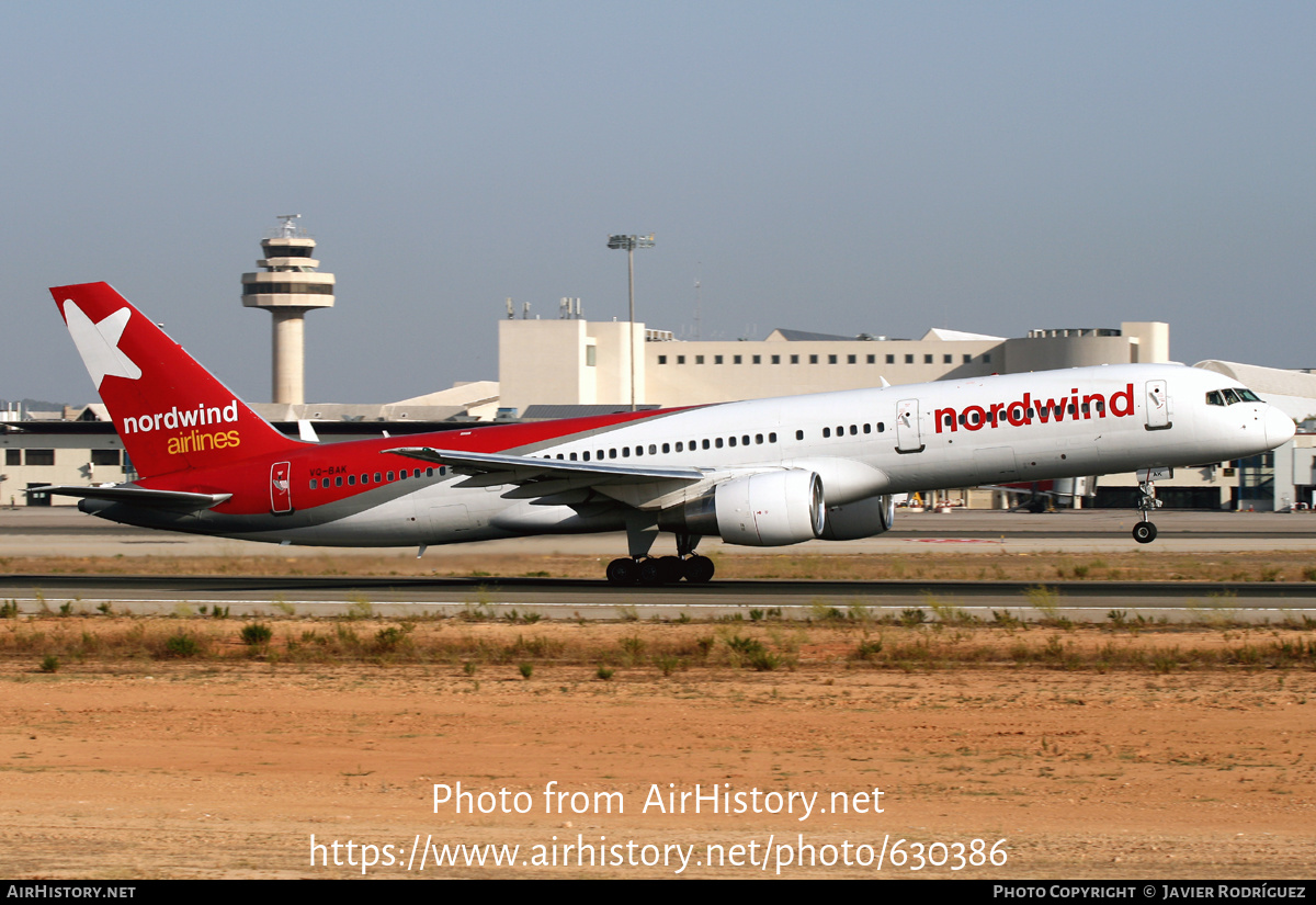 Aircraft Photo of VQ-BAK | Boeing 757-2Q8 | Nordwind Airlines | AirHistory.net #630386