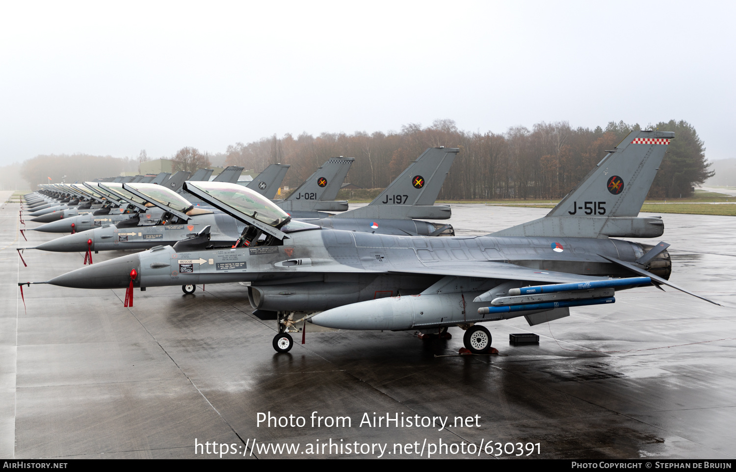 Aircraft Photo of J-515 | General Dynamics F-16AM Fighting Falcon | Netherlands - Air Force | AirHistory.net #630391