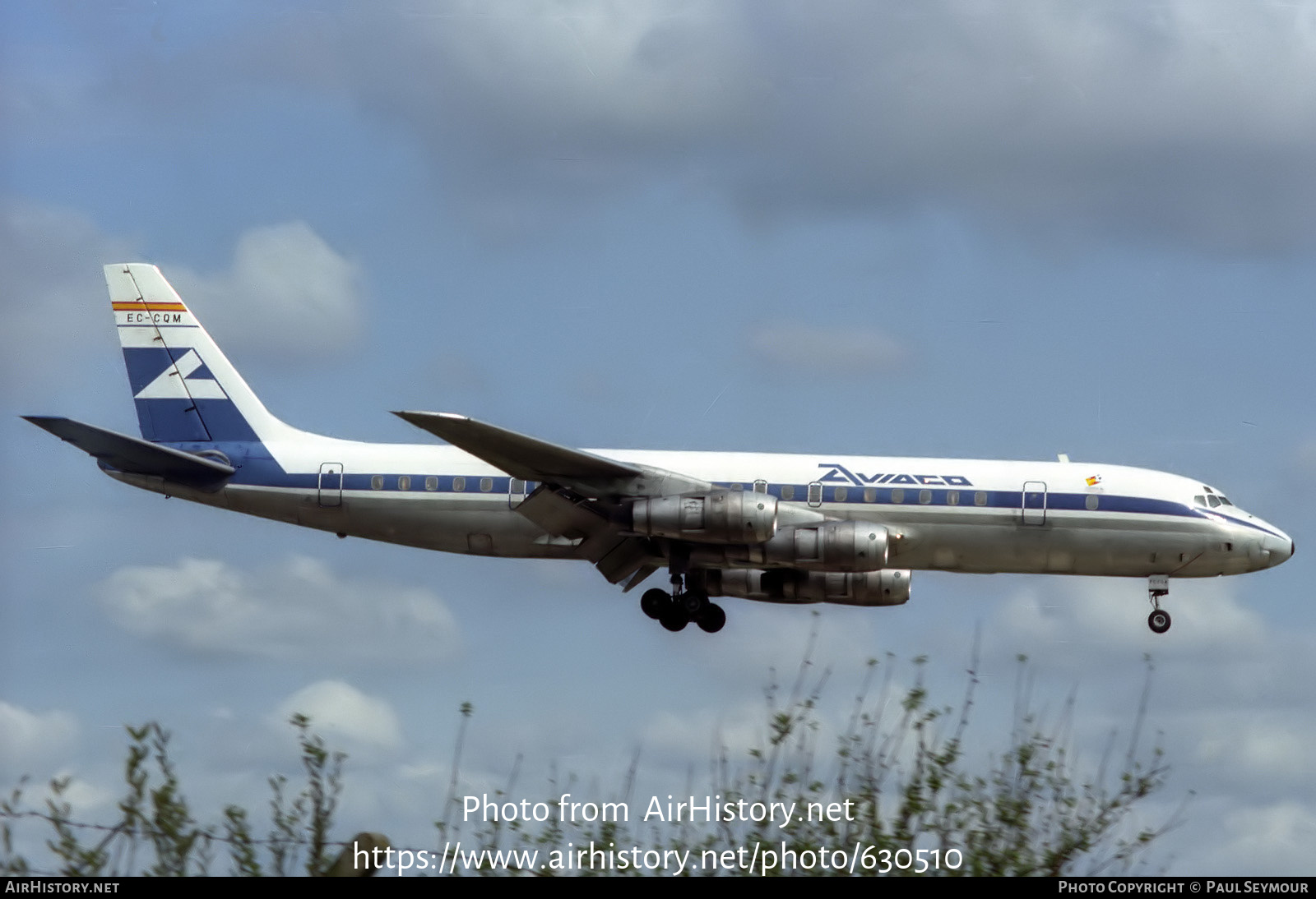 Aircraft Photo of EC-CQM | Douglas DC-8-54CF Jet Trader | Aviaco | AirHistory.net #630510