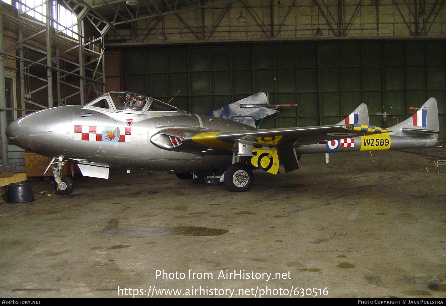 Aircraft Photo of WZ589 / G-DHZZ | De Havilland D.H. 115 Vampire T55 | UK - Air Force | AirHistory.net #630516