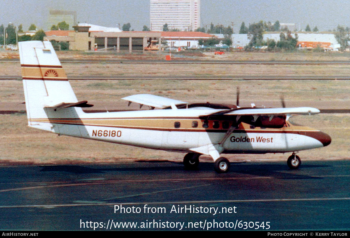 Aircraft Photo of N66180 | De Havilland Canada DHC-6-200 Twin Otter | Golden West Airlines | AirHistory.net #630545