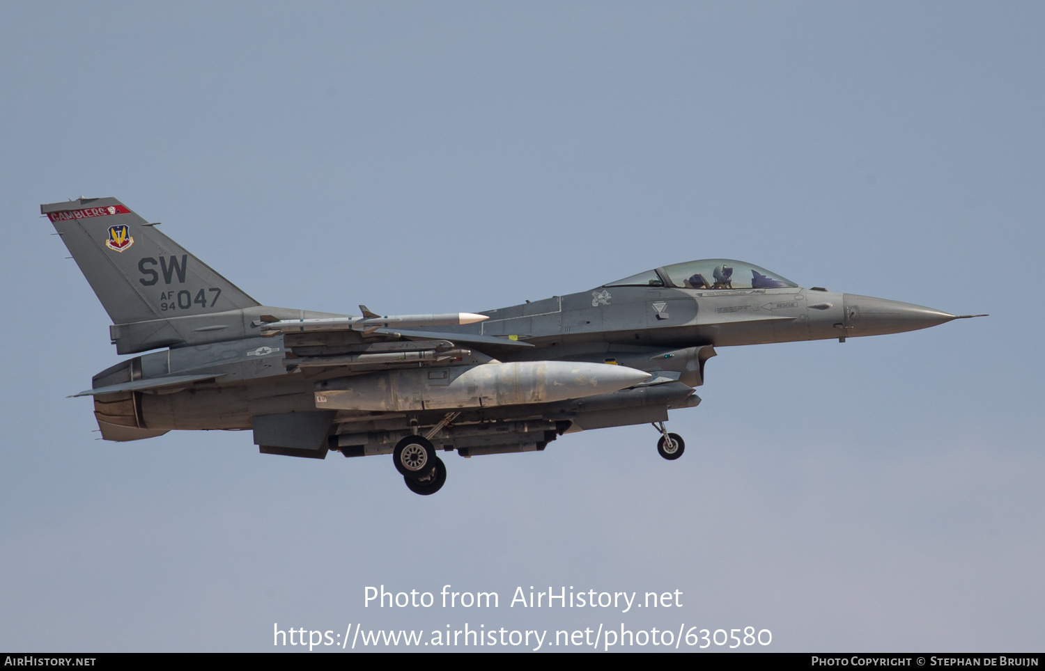 Aircraft Photo of 94-0047 / AF94-047 | Lockheed Martin F-16CM Fighting Falcon | USA - Air Force | AirHistory.net #630580