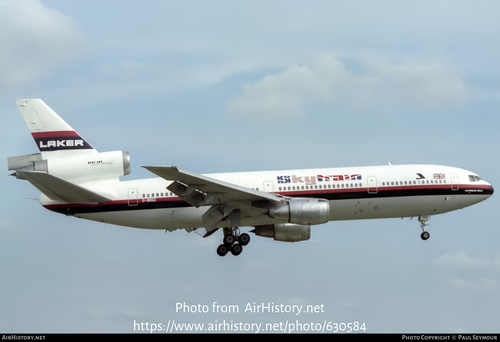 Aircraft Photo of G-BBSZ | McDonnell Douglas DC-10-10 | Laker Airways Skytrain | AirHistory.net #630584