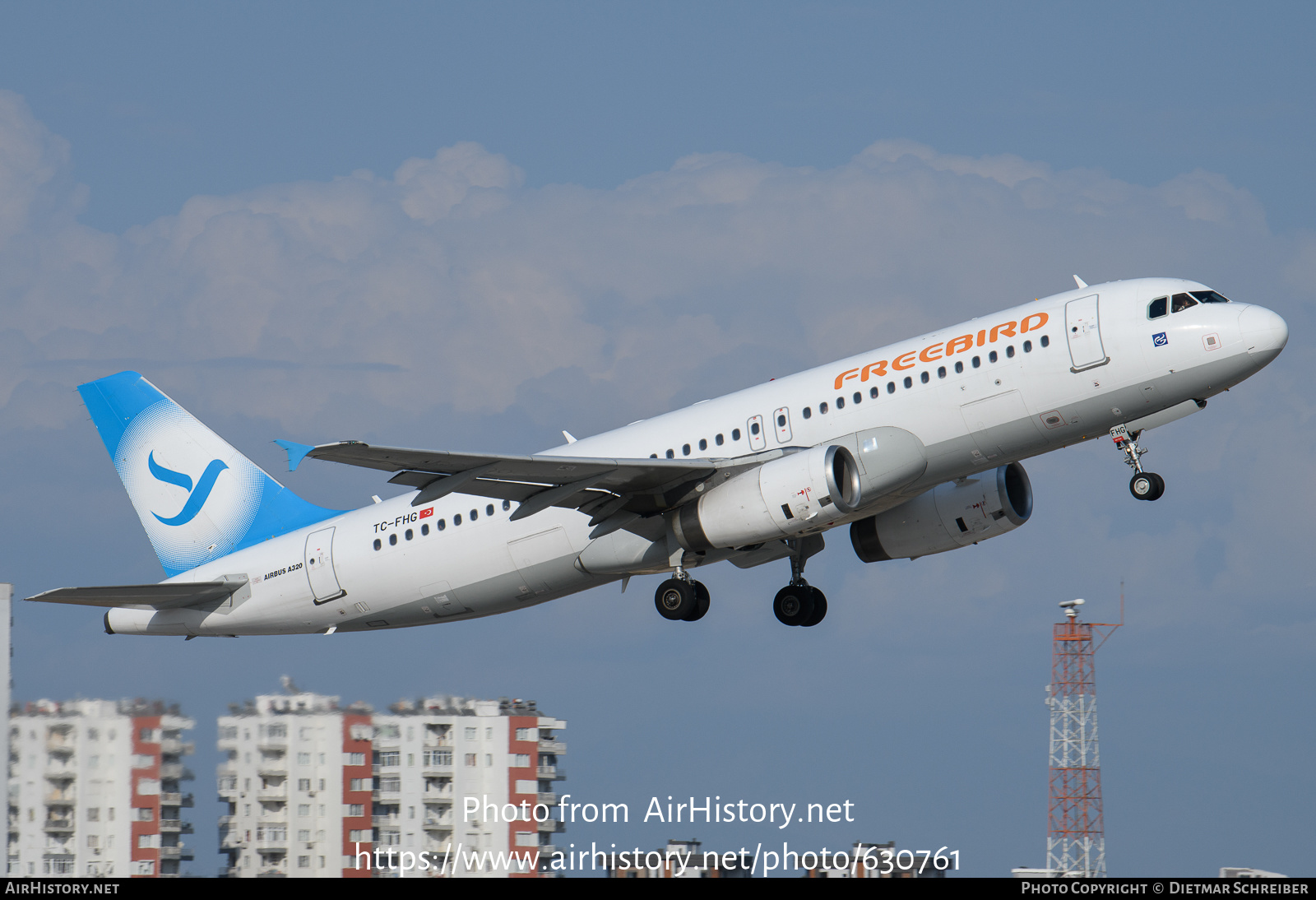 Aircraft Photo of TC-FHG | Airbus A320-232 | Freebird Airlines | AirHistory.net #630761