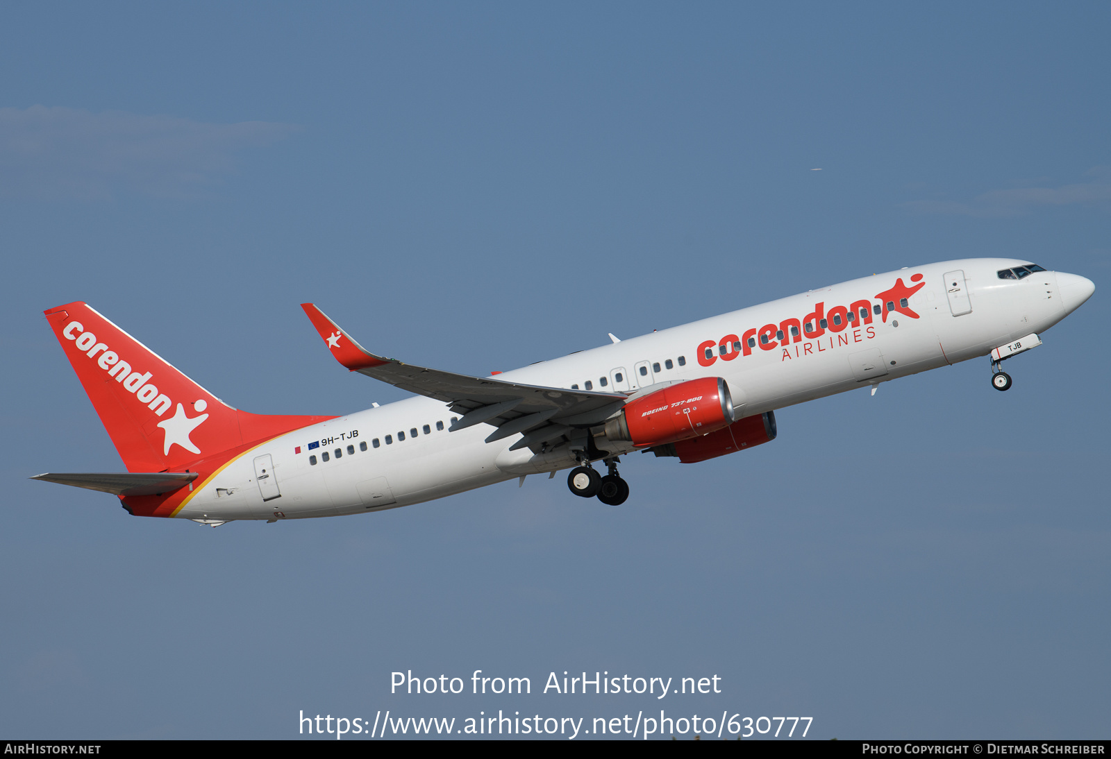 Aircraft Photo of 9H-TJB | Boeing 737-8FH | Corendon Airlines | AirHistory.net #630777