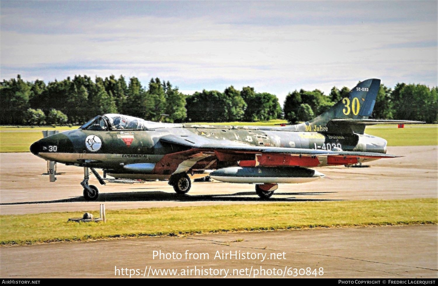 Aircraft Photo of SE-DXD / J-4030 | Hawker Hunter F58 | Switzerland - Air Force | AirHistory.net #630848