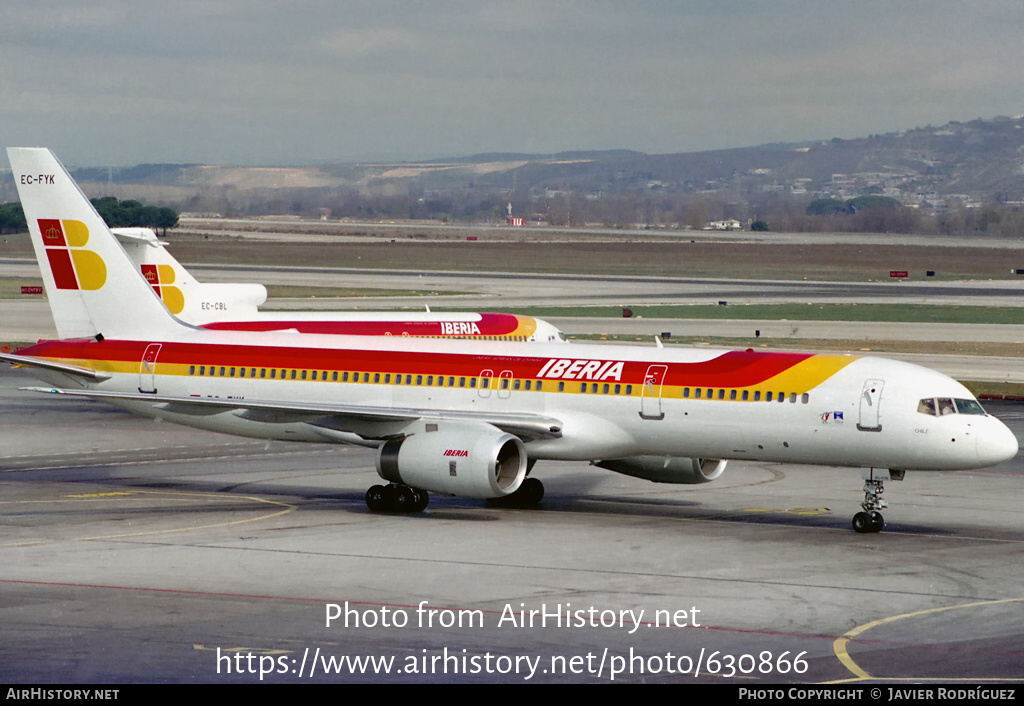 Aircraft Photo of EC-FYK | Boeing 757-256 | Iberia | AirHistory.net #630866