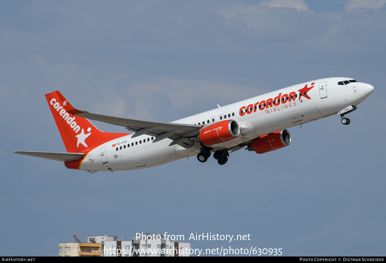 Aircraft Photo of TC-TJI | Boeing 737-8S3 | Corendon Airlines | AirHistory.net #630935