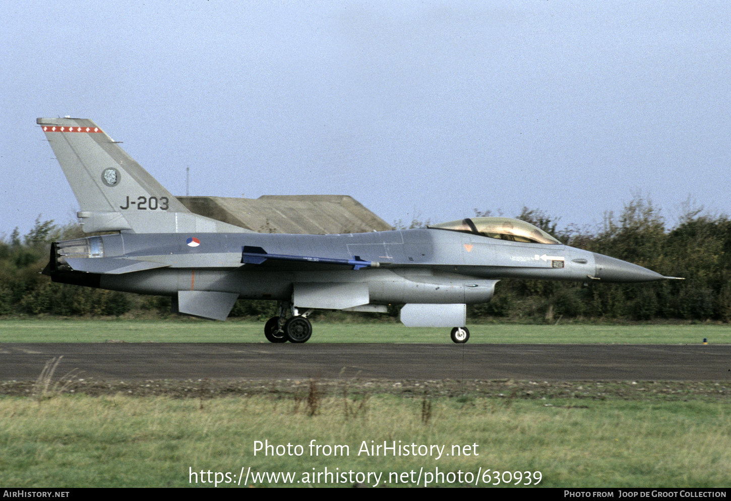 Aircraft Photo of J-203 | General Dynamics F-16A Fighting Falcon | Netherlands - Air Force | AirHistory.net #630939