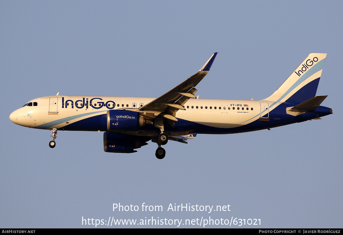 Aircraft Photo of VT-IPD | Airbus A320-251N | IndiGo | AirHistory.net #631021