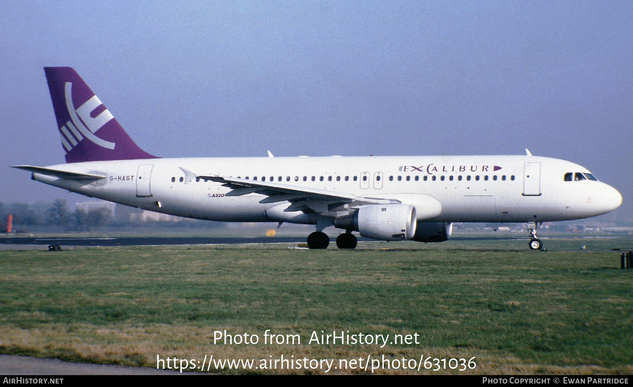 Aircraft Photo of G-HAGT | Airbus A320-212 | Excalibur | AirHistory.net #631036