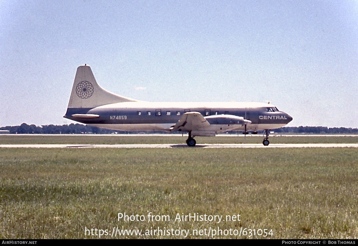 Aircraft Photo of N74859 | Convair 600 | Central Airlines | AirHistory ...