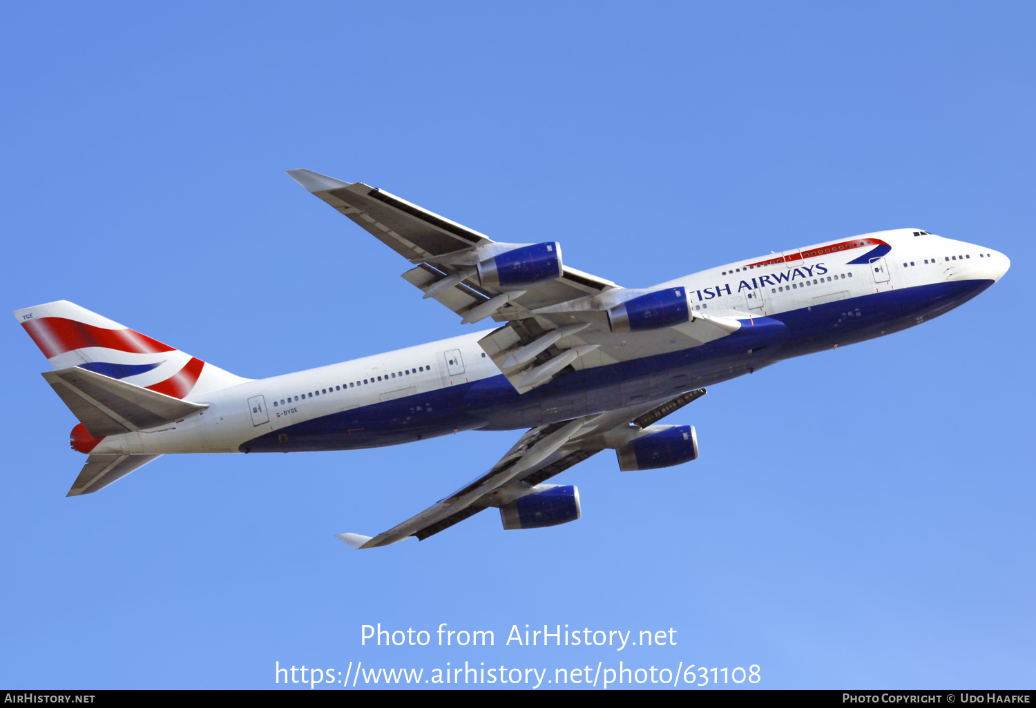 Aircraft Photo of G-BYGE | Boeing 747-436 | British Airways | AirHistory.net #631108