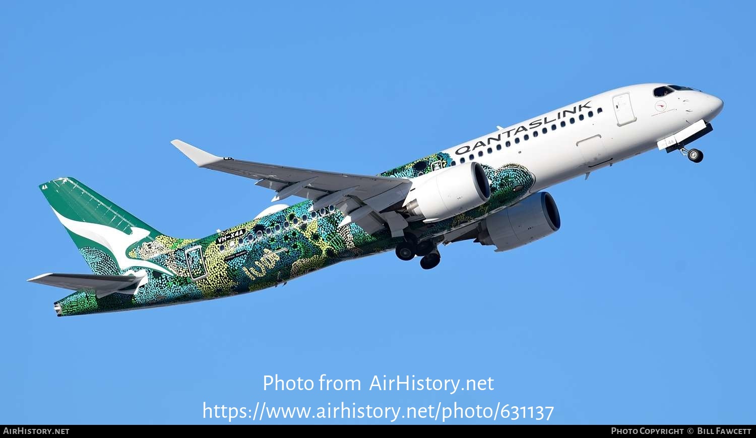 Aircraft Photo of VH-X4A | Airbus A220-371 (BD-500-1A11) | QantasLink | AirHistory.net #631137