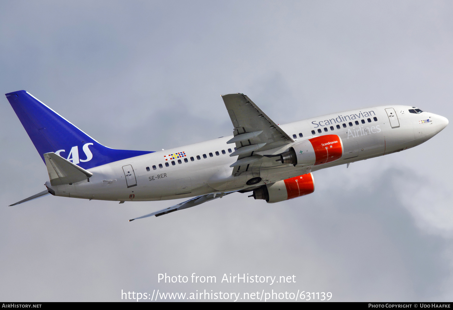 Aircraft Photo of SE-RER | Boeing 737-7BX | Scandinavian Airlines - SAS | AirHistory.net #631139