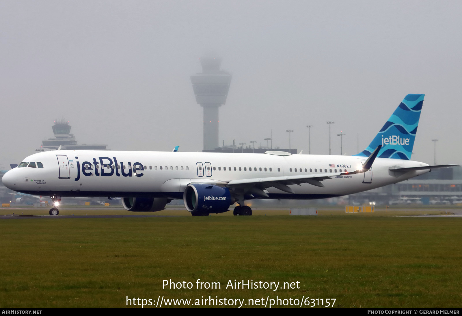 Aircraft Photo of N4062J | Airbus A321-271NX | JetBlue Airways | AirHistory.net #631157