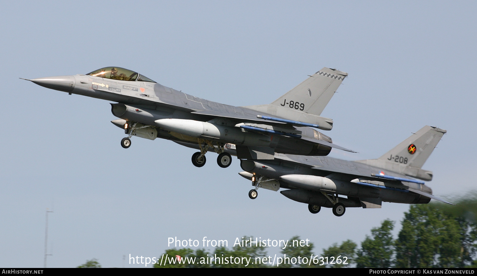 Aircraft Photo of J-869 | General Dynamics F-16AM Fighting Falcon | Netherlands - Air Force | AirHistory.net #631262