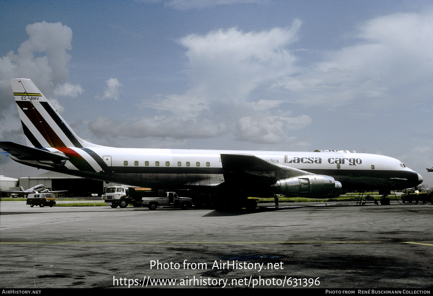 Aircraft Photo of EC-BMV | McDonnell Douglas DC-8-55/F | LACSA Cargo - Líneas Aéreas de Costa Rica | AirHistory.net #631396