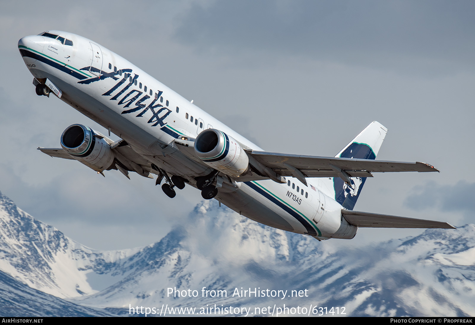 Aircraft Photo of N713AS | Boeing 737-490 | Alaska Airlines | AirHistory.net #631412