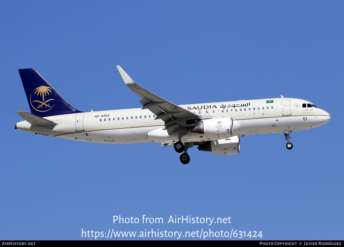 Aircraft Photo of HZ-AS53 | Airbus A320-214 | Saudia - Saudi Arabian Airlines | AirHistory.net #631424