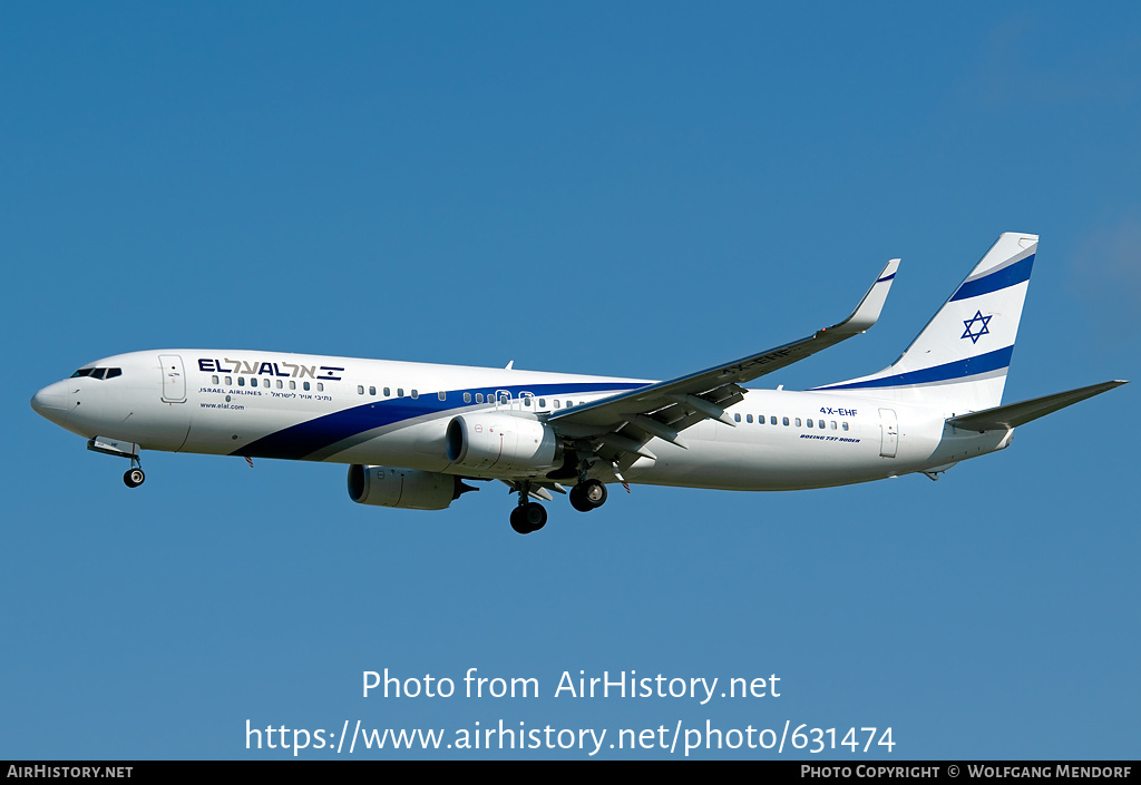 Aircraft Photo of 4X-EHF | Boeing 737-958/ER | El Al Israel Airlines | AirHistory.net #631474