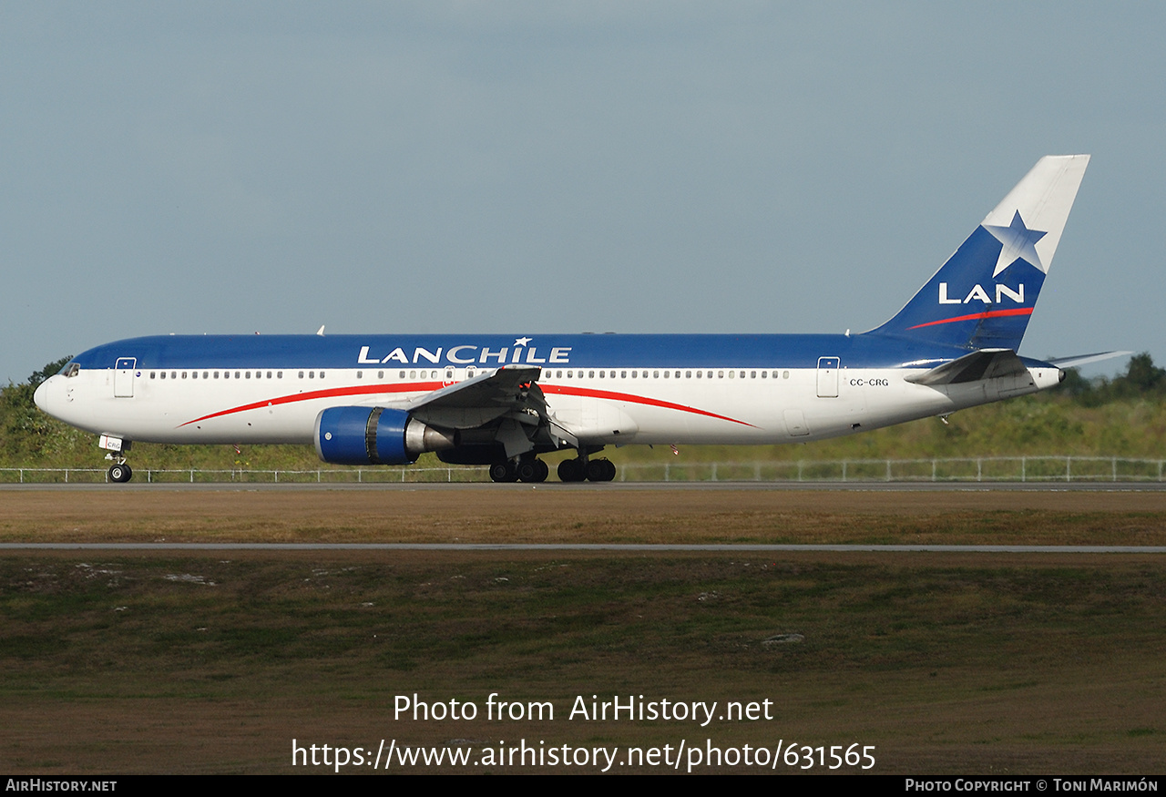 Aircraft Photo of CC-CRG | Boeing 767-375/ER | LAN Chile - Línea Aérea Nacional | AirHistory.net #631565