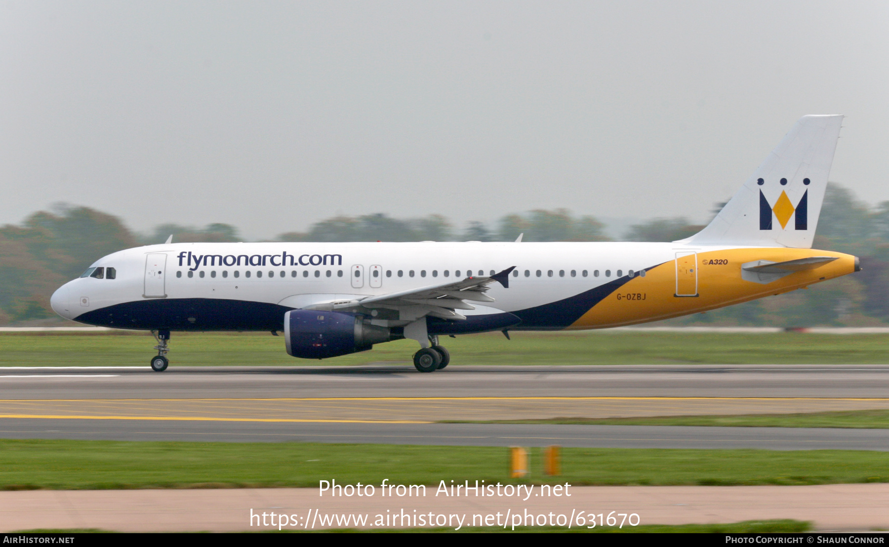 Aircraft Photo of G-OZBJ | Airbus A320-212 | Monarch Airlines | AirHistory.net #631670