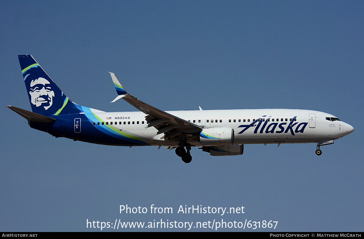 Aircraft Photo of N592AS | Boeing 737-890 | Alaska Airlines | AirHistory.net #631867