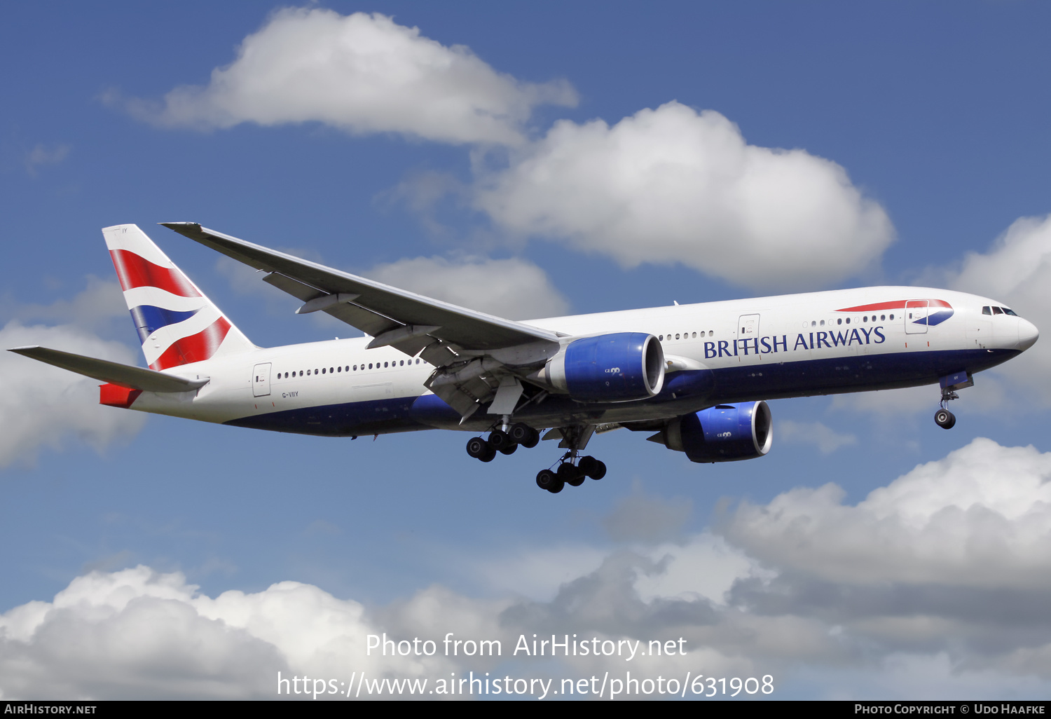 Aircraft Photo of G-VIIY | Boeing 777-236/ER | British Airways | AirHistory.net #631908