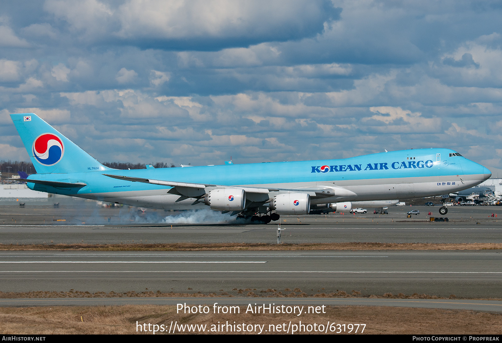 Aircraft Photo of HL7624 | Boeing 747-8B5F/SCD | Korean Air Cargo | AirHistory.net #631977