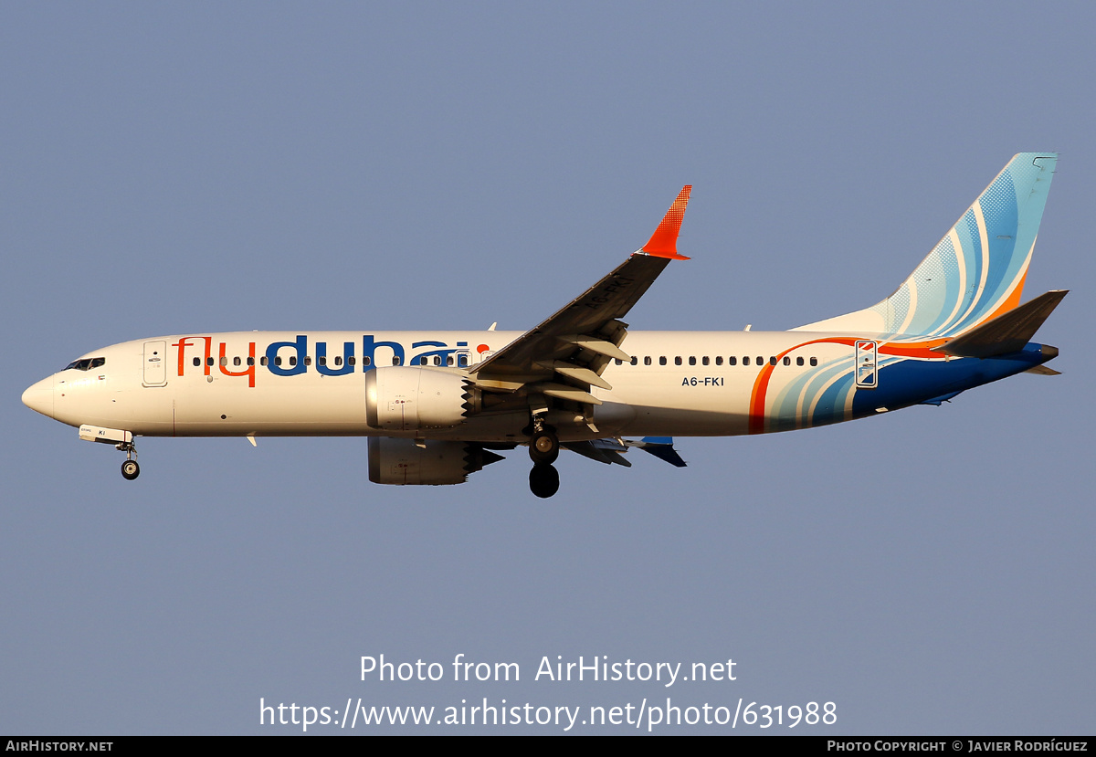 Aircraft Photo of A6-FKI | Boeing 737-8 Max 8 | Flydubai | AirHistory.net #631988