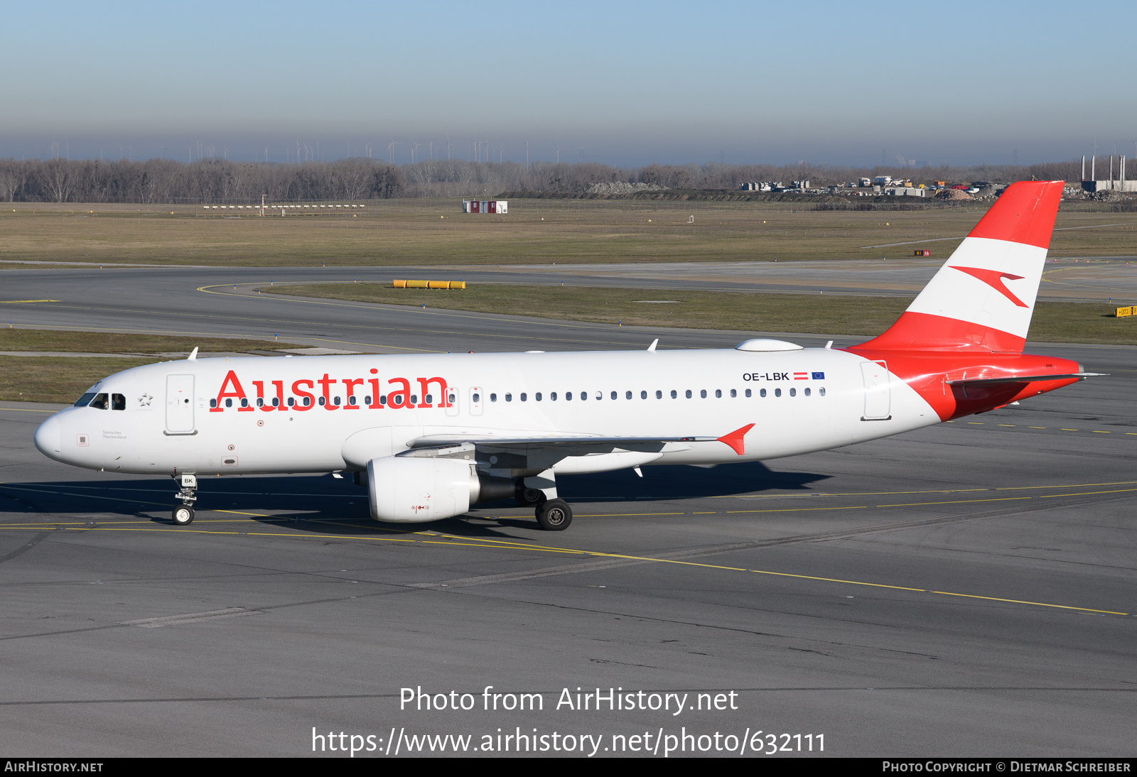 Aircraft Photo of OE-LBK | Airbus A320-214 | Austrian Airlines | AirHistory.net #632111