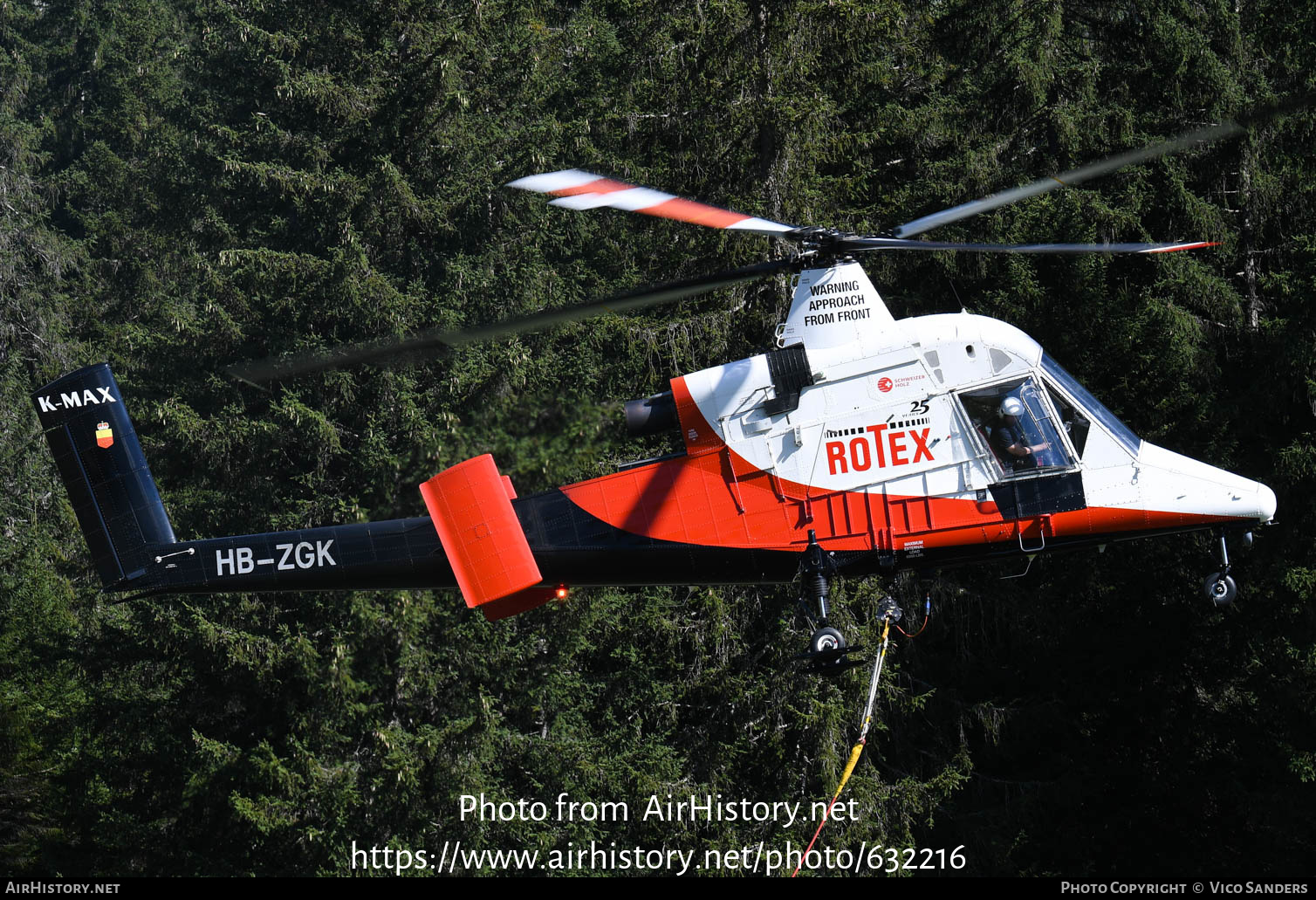 Aircraft Photo of HB-ZGK | Kaman K-1200 K-Max | Rotex Helicopter | AirHistory.net #632216