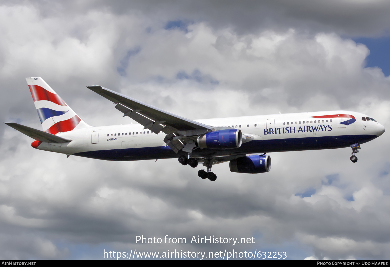 Aircraft Photo of G-BNWR | Boeing 767-336/ER | British Airways | AirHistory.net #632253