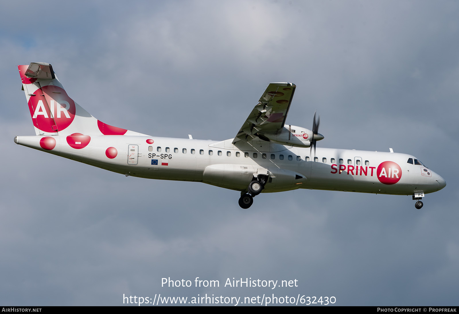 Aircraft Photo of SP-SPG | ATR ATR-72-202/F | Sprint Air | AirHistory.net #632430