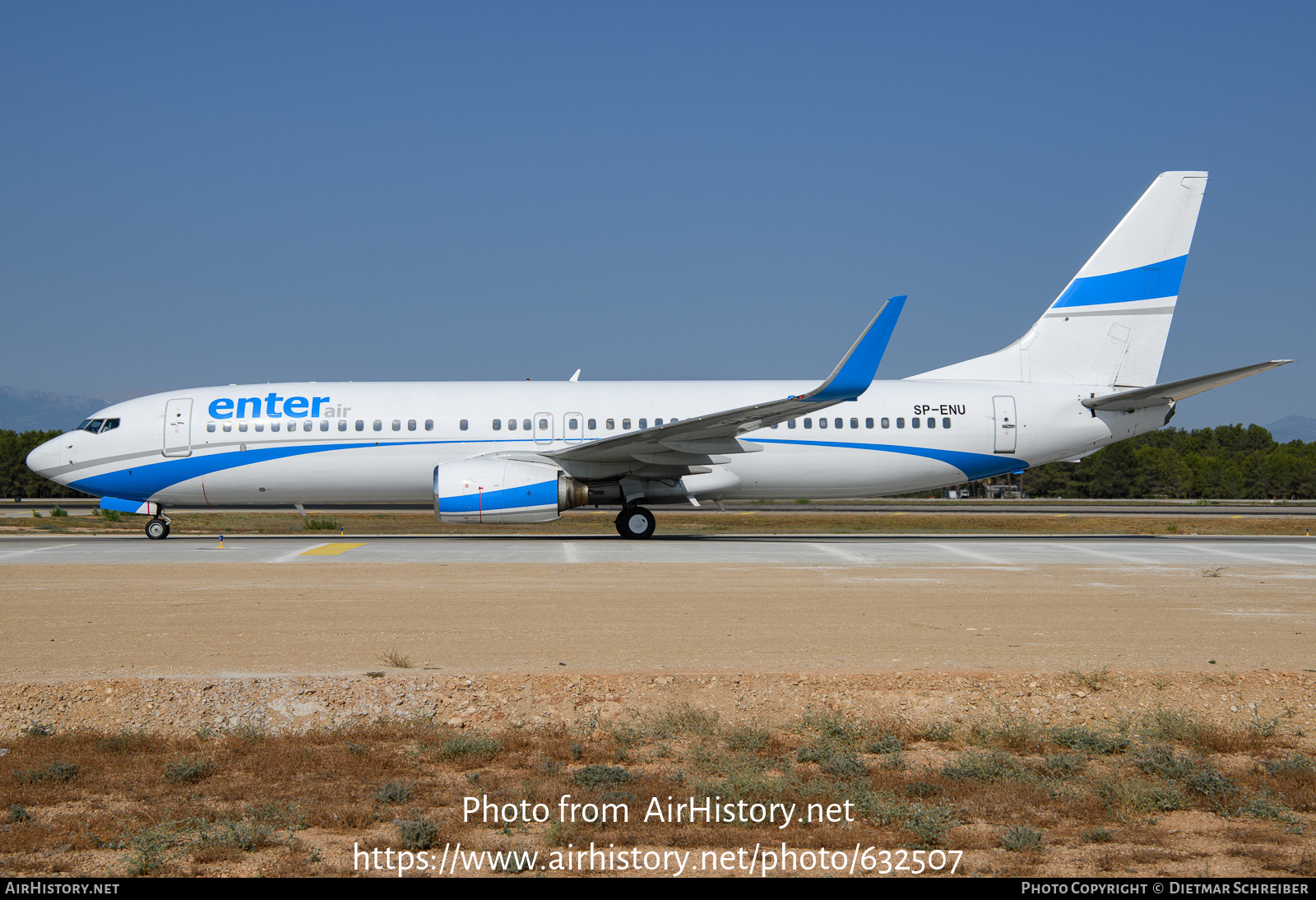 Aircraft Photo of SP-ENU | Boeing 737-83N | Enter Air | AirHistory.net #632507