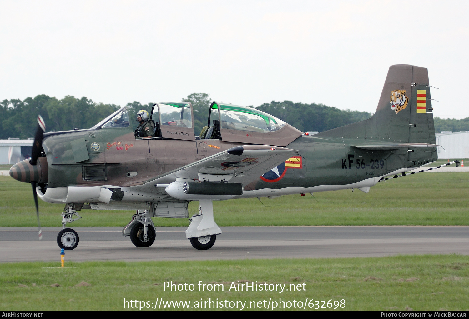 Aircraft Photo of N4168E / 56-239 | North American T-28C Trojan | South Vietnam - Air Force | AirHistory.net #632698