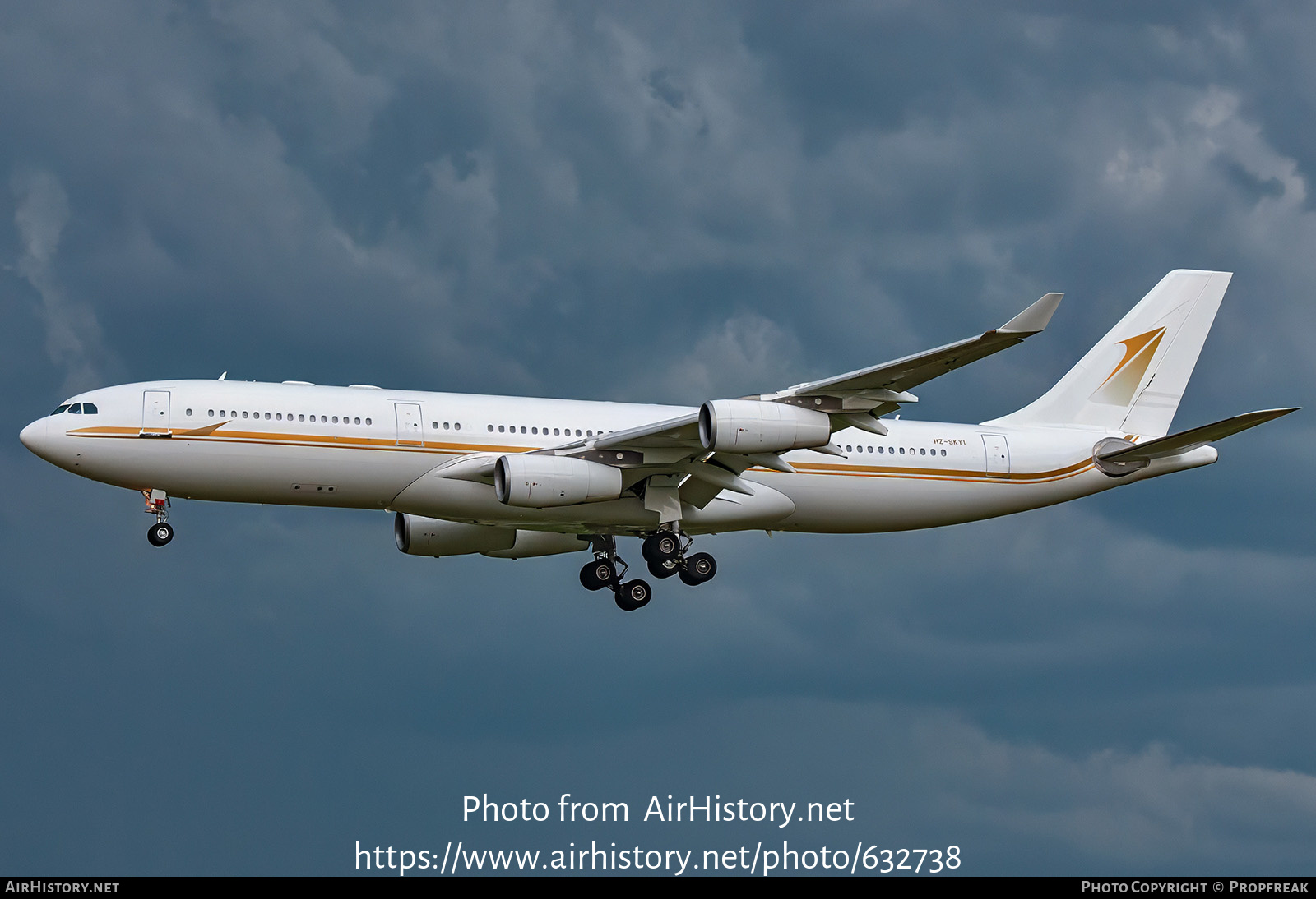 Aircraft Photo of HZ-SKY1 | Airbus A340-212 | Sky Prime Aviation Services | AirHistory.net #632738