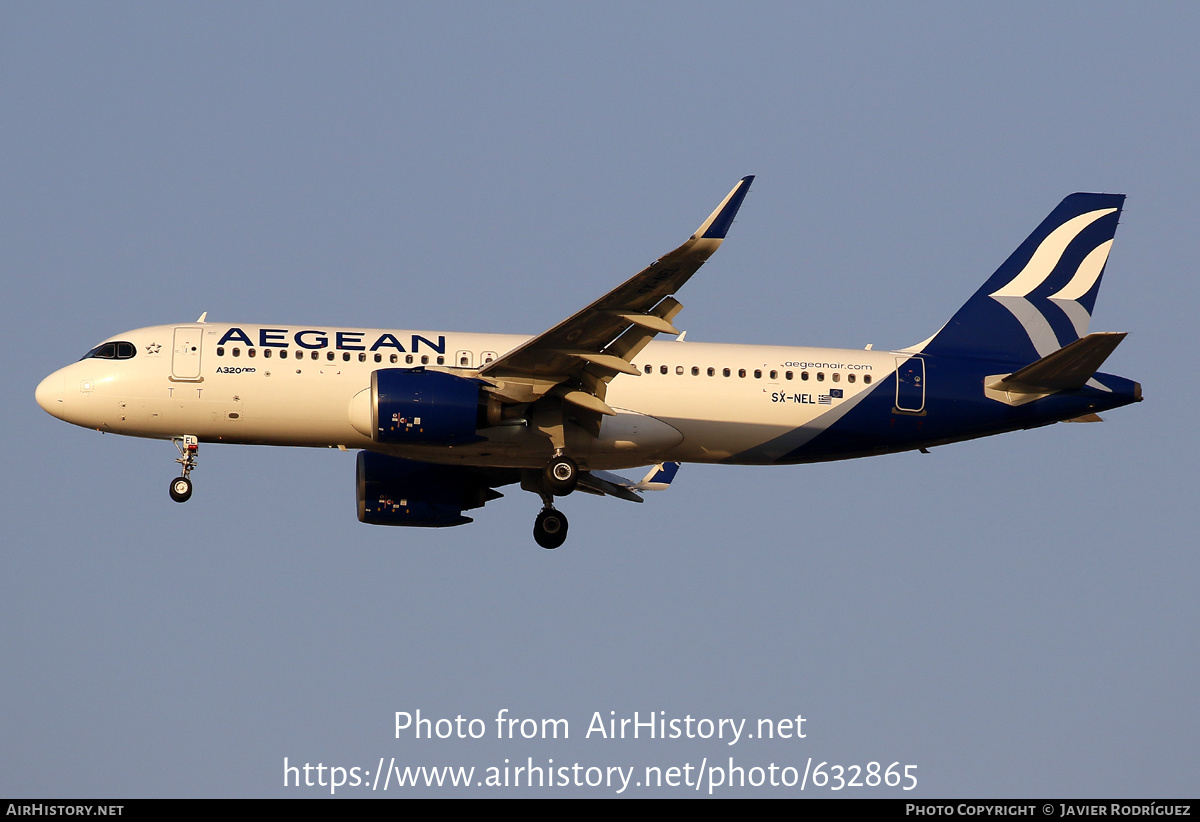 Aircraft Photo of SX-NEL | Airbus A320-271N | Aegean Airlines | AirHistory.net #632865