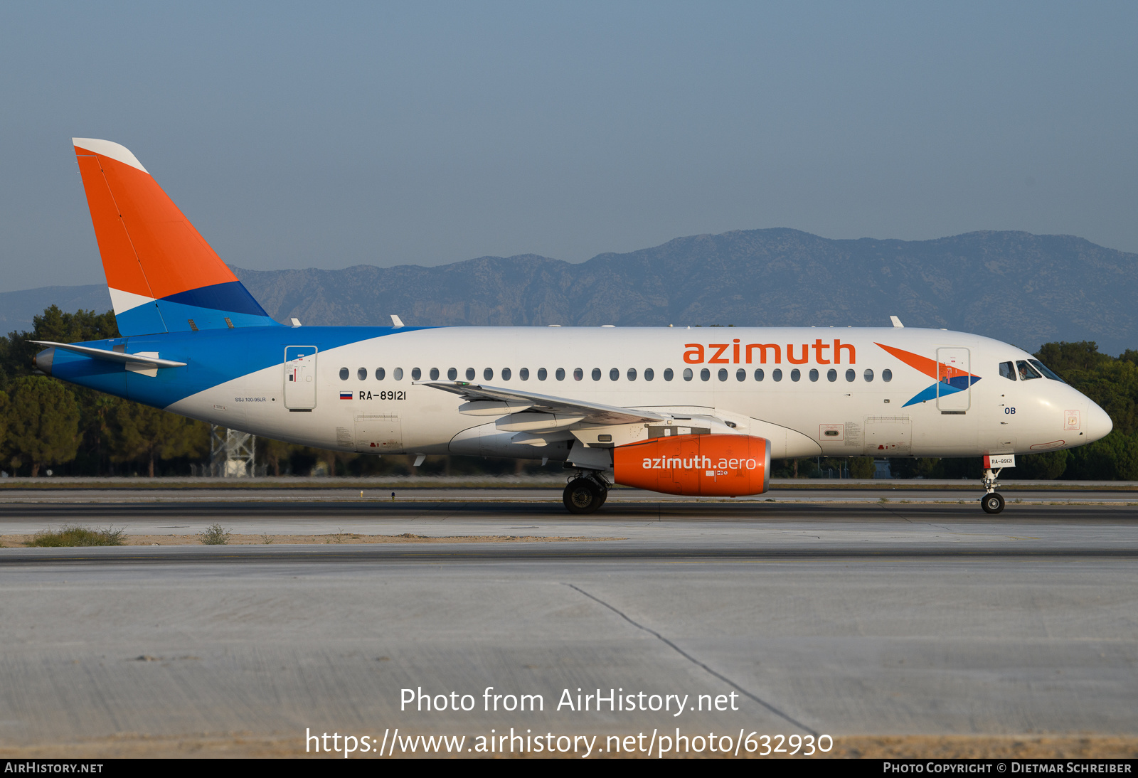 Aircraft Photo of RA-89121 | Sukhoi SSJ-100-95B Superjet 100 (RRJ-95B) | Azimuth Airlines | AirHistory.net #632930