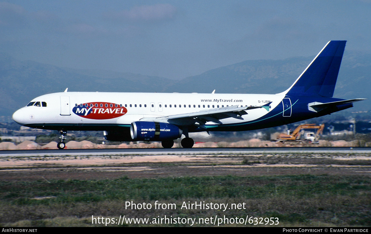 Aircraft Photo of G-YJBM | Airbus A320-231 | MyTravel Airways | AirHistory.net #632953