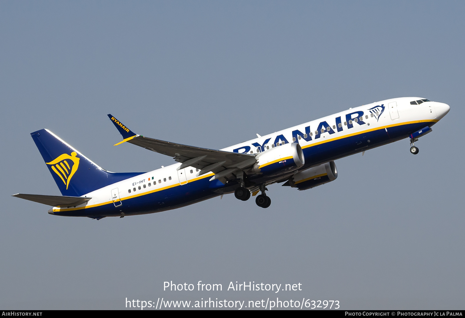 Aircraft Photo of EI-IHT | Boeing 737-8200 Max 200 | Ryanair | AirHistory.net #632973