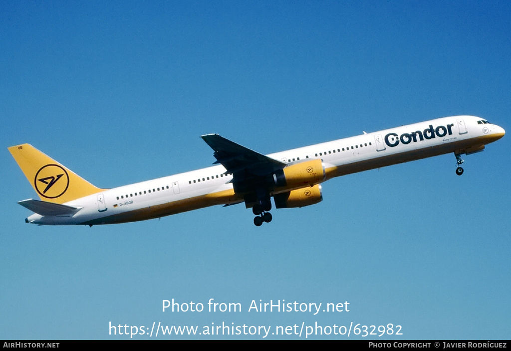 Aircraft Photo of D-ABOB | Boeing 757-330 | Condor Flugdienst | AirHistory.net #632982