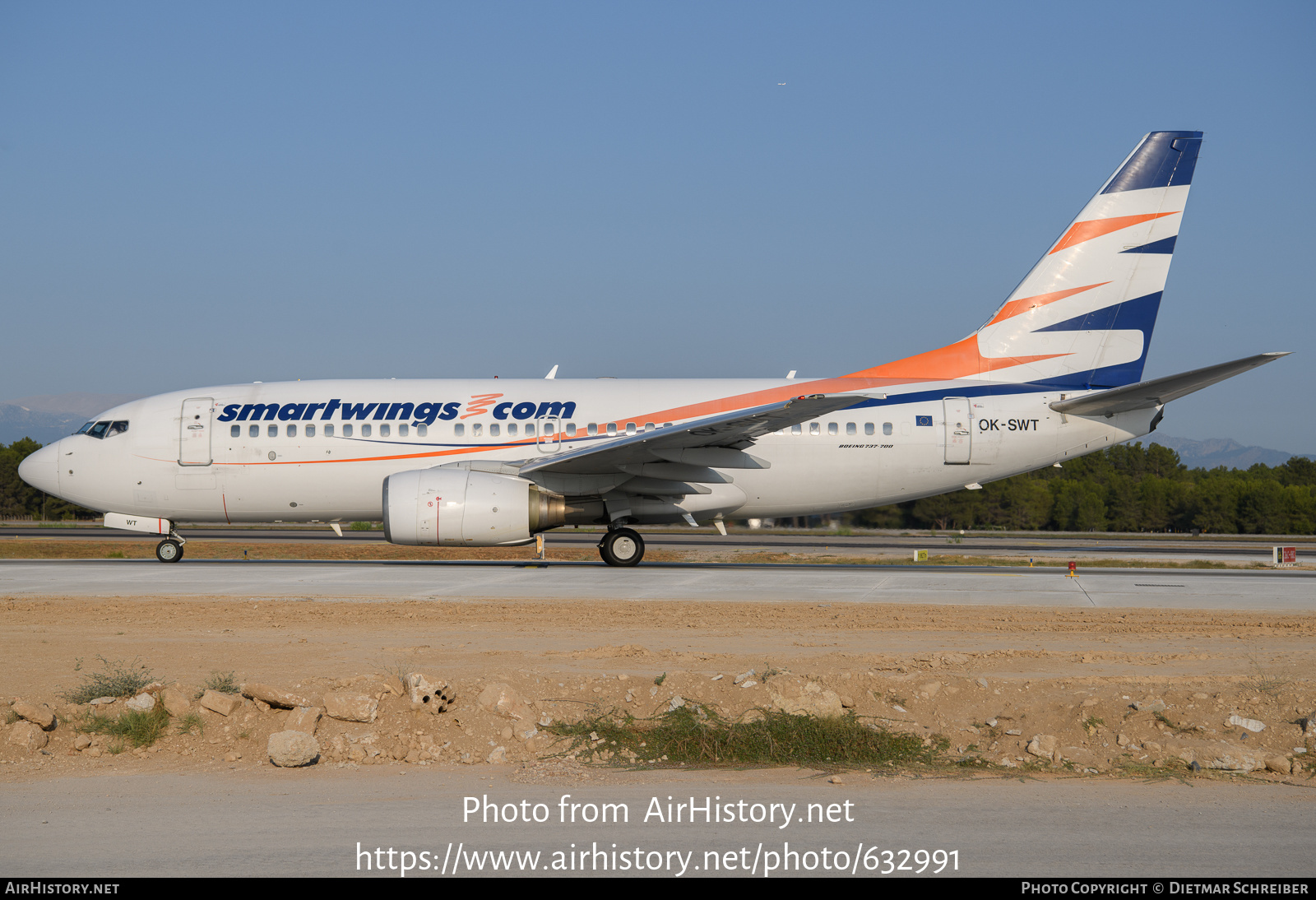 Aircraft Photo of OK-SWT | Boeing 737-7Q8 | Smartwings | AirHistory.net #632991