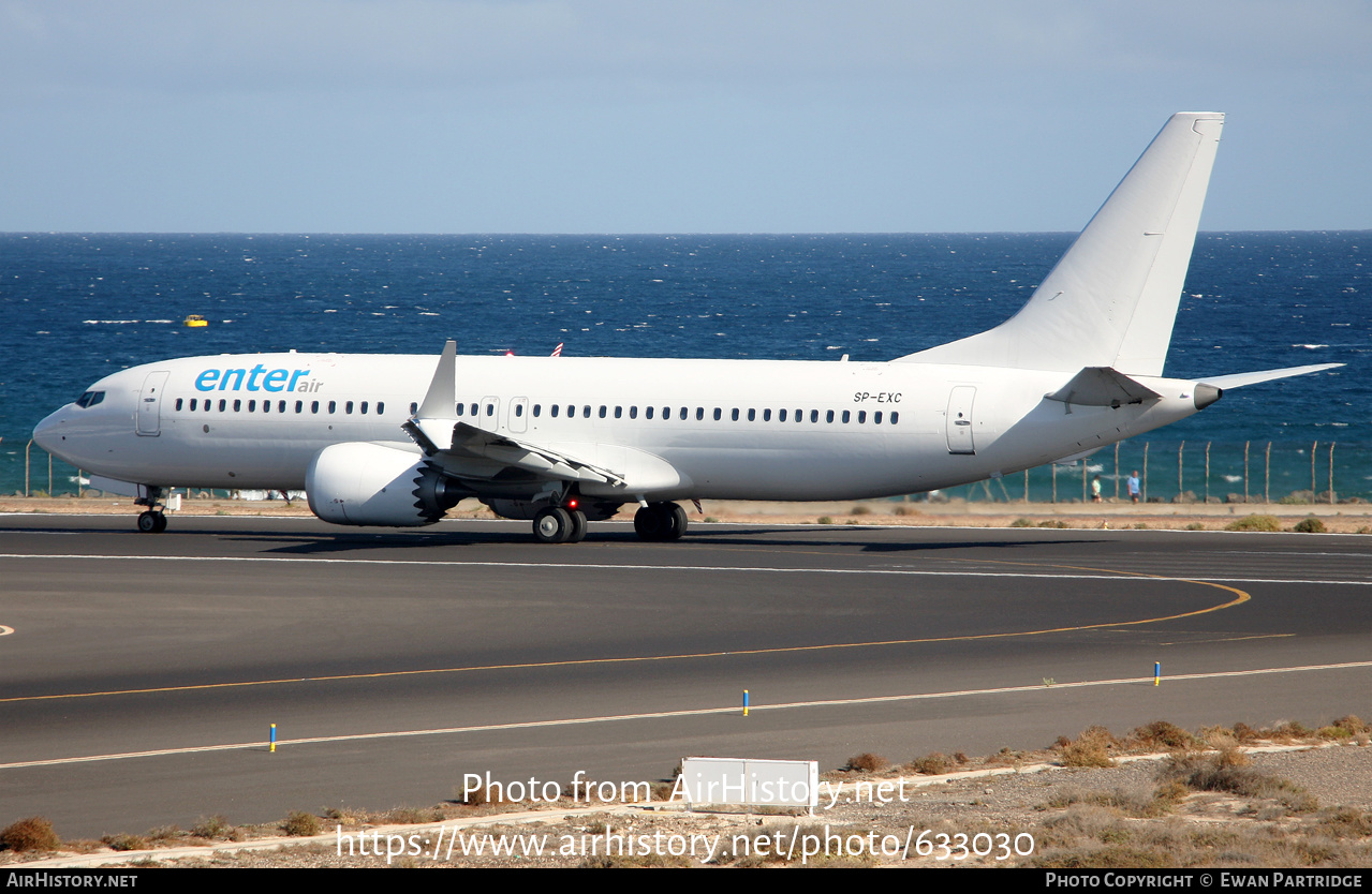 Aircraft Photo of SP-EXC | Boeing 737-8 Max 8 | Enter Air | AirHistory.net #633030