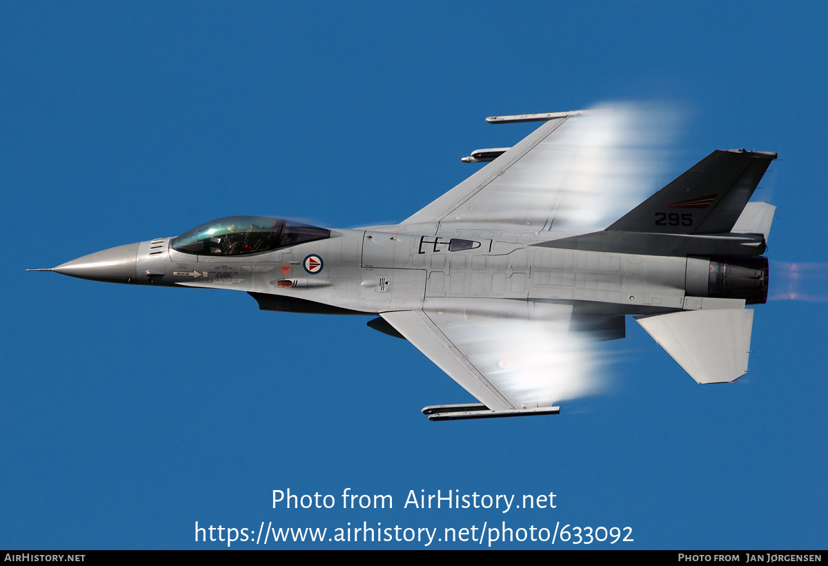 Aircraft Photo of 295 | General Dynamics F-16AM Fighting Falcon | Norway - Air Force | AirHistory.net #633092