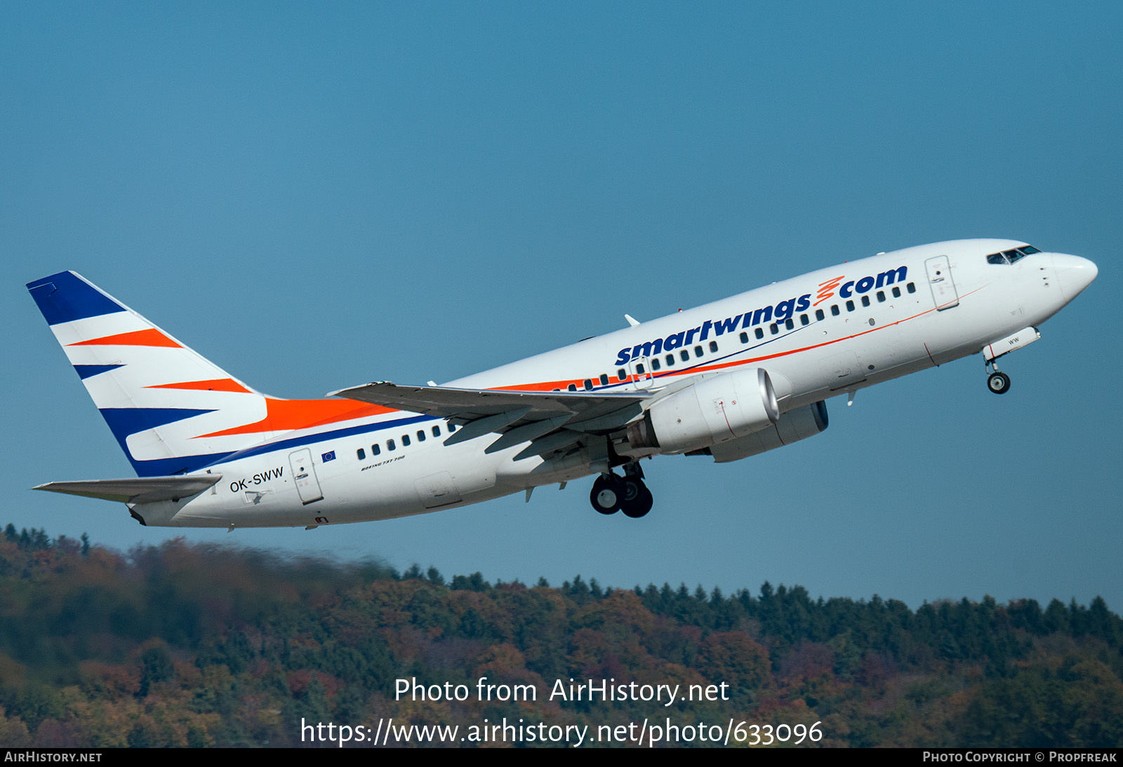 Aircraft Photo of OK-SWW | Boeing 737-7Q8 | Smartwings | AirHistory.net #633096